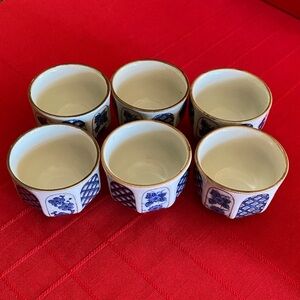 Vintage Octagiri Tea/Sake cups. OMC Japan